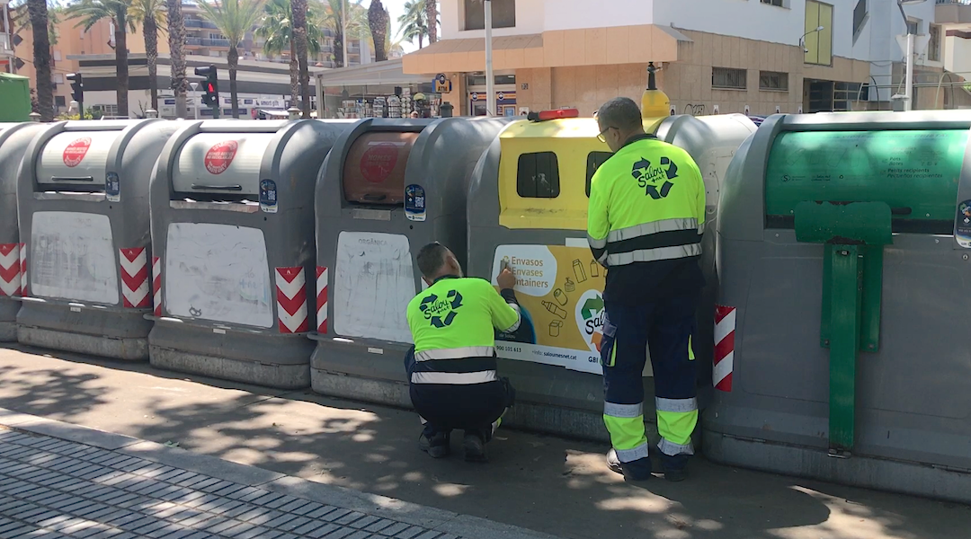 residuos en la calle